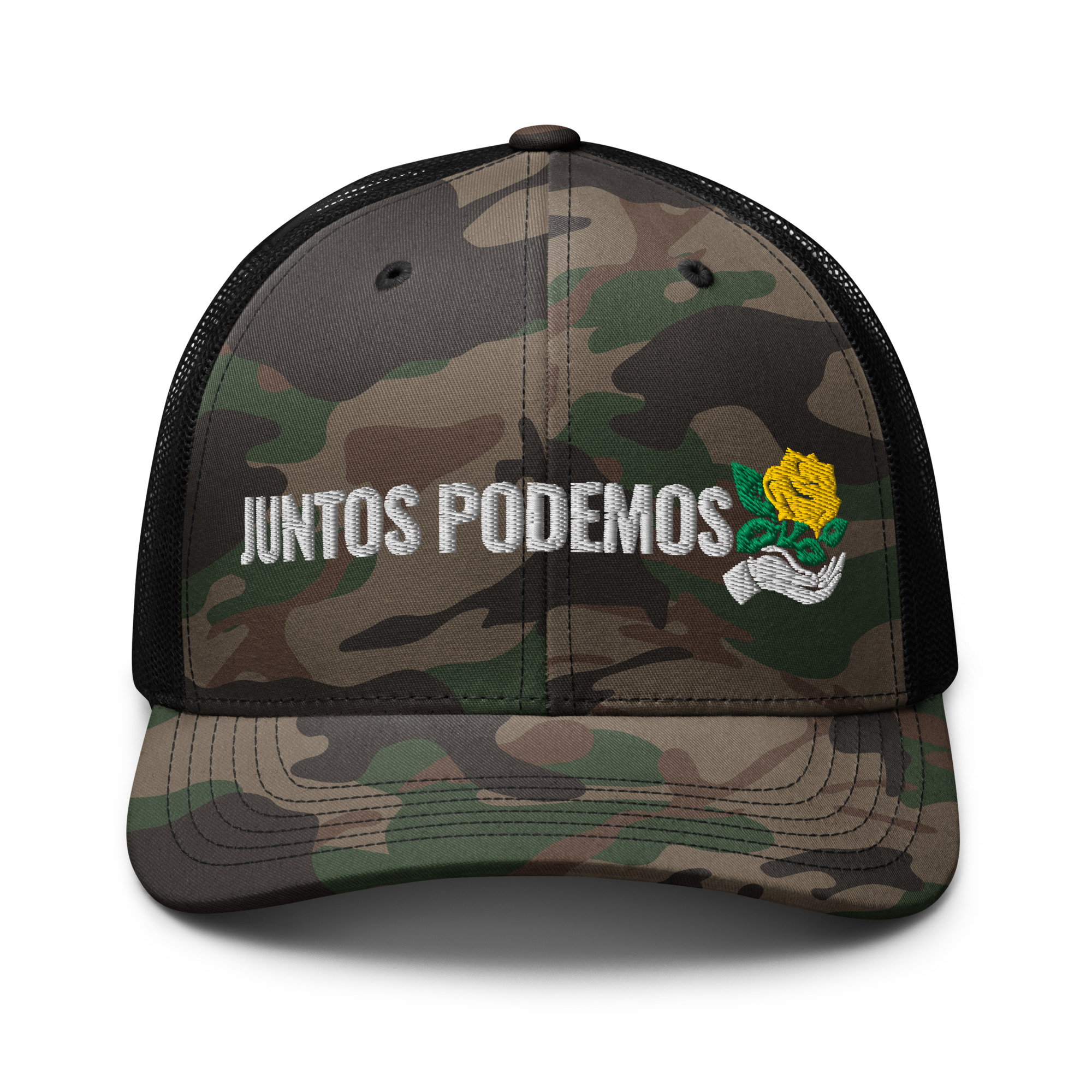 Camouflage trucker hat