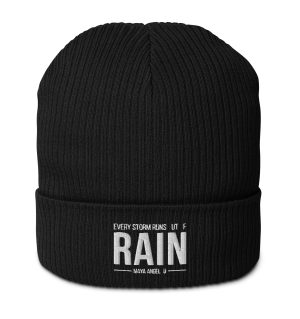 Organic ribbed beanie