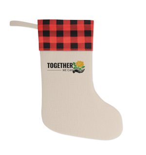 Rustic Christmas stocking