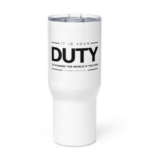 Travel mug with a handle