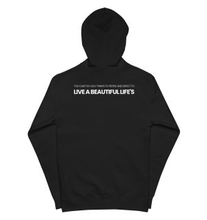 Unisex fleece zip up hoodie