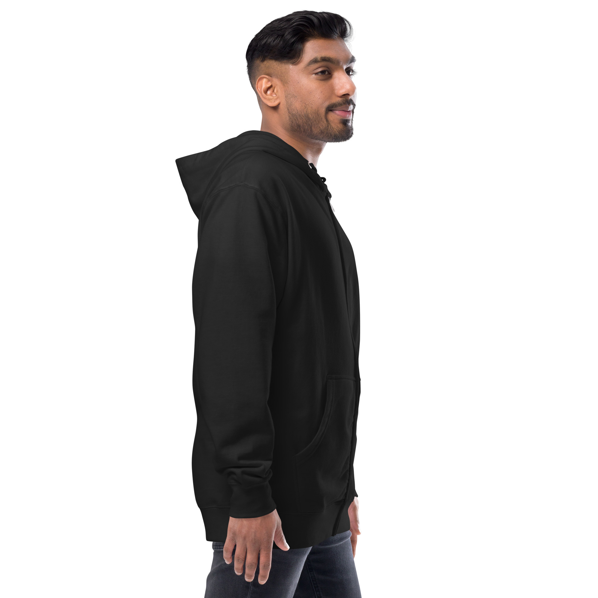 Unisex fleece zip up hoodie - Image 19