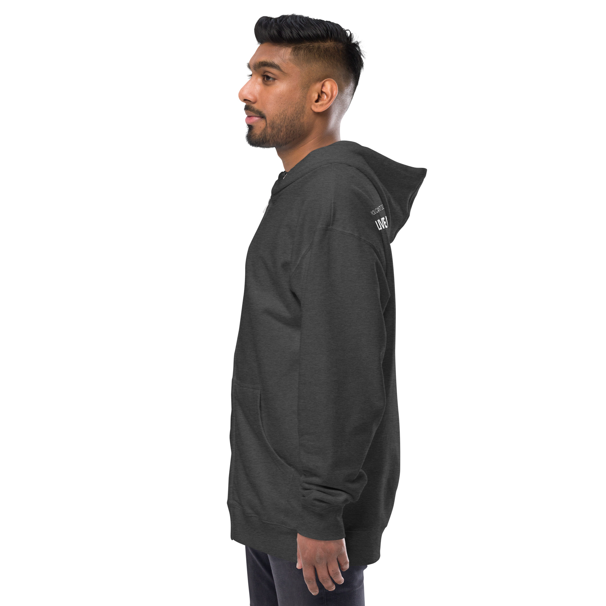 Unisex fleece zip up hoodie - Image 11