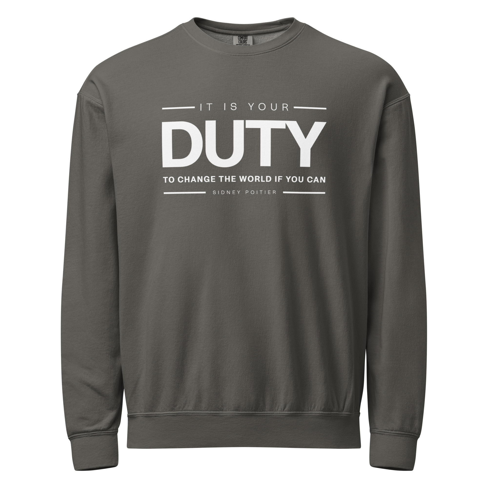 Unisex garment-dyed fleece crewneck sweatshirt - Image 2