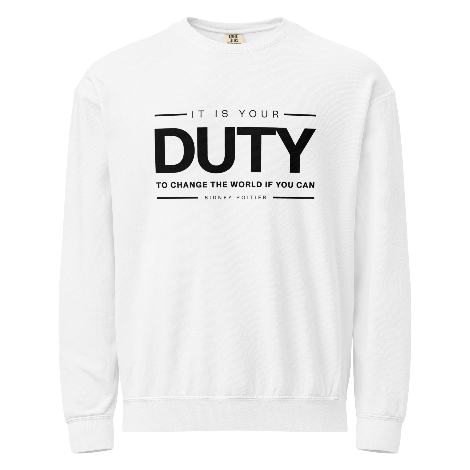 Unisex garment-dyed fleece crewneck sweatshirt - Image 12