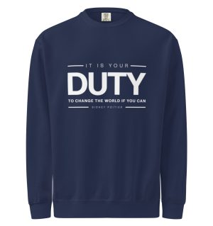 Unisex garment-dyed sweatshirt