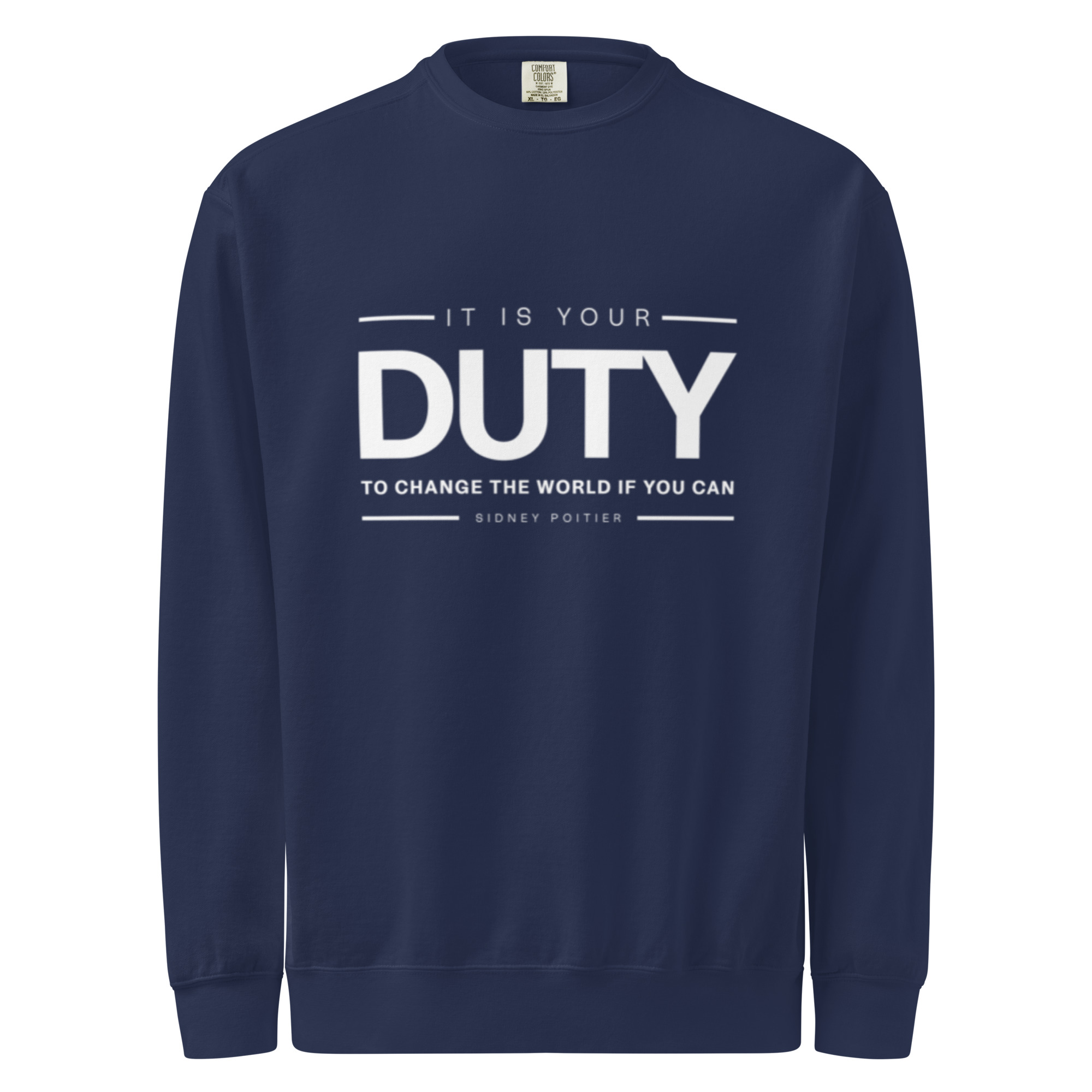 Unisex garment-dyed sweatshirt