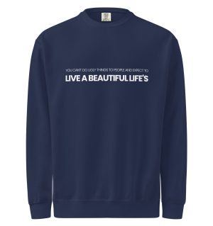 Unisex garment-dyed sweatshirt
