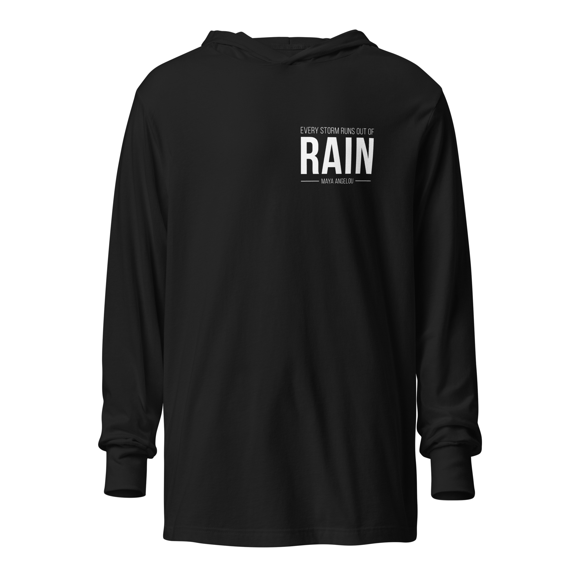 Hooded long-sleeve tee
