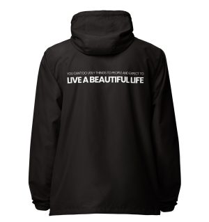 Unisex lightweight zip up windbreaker