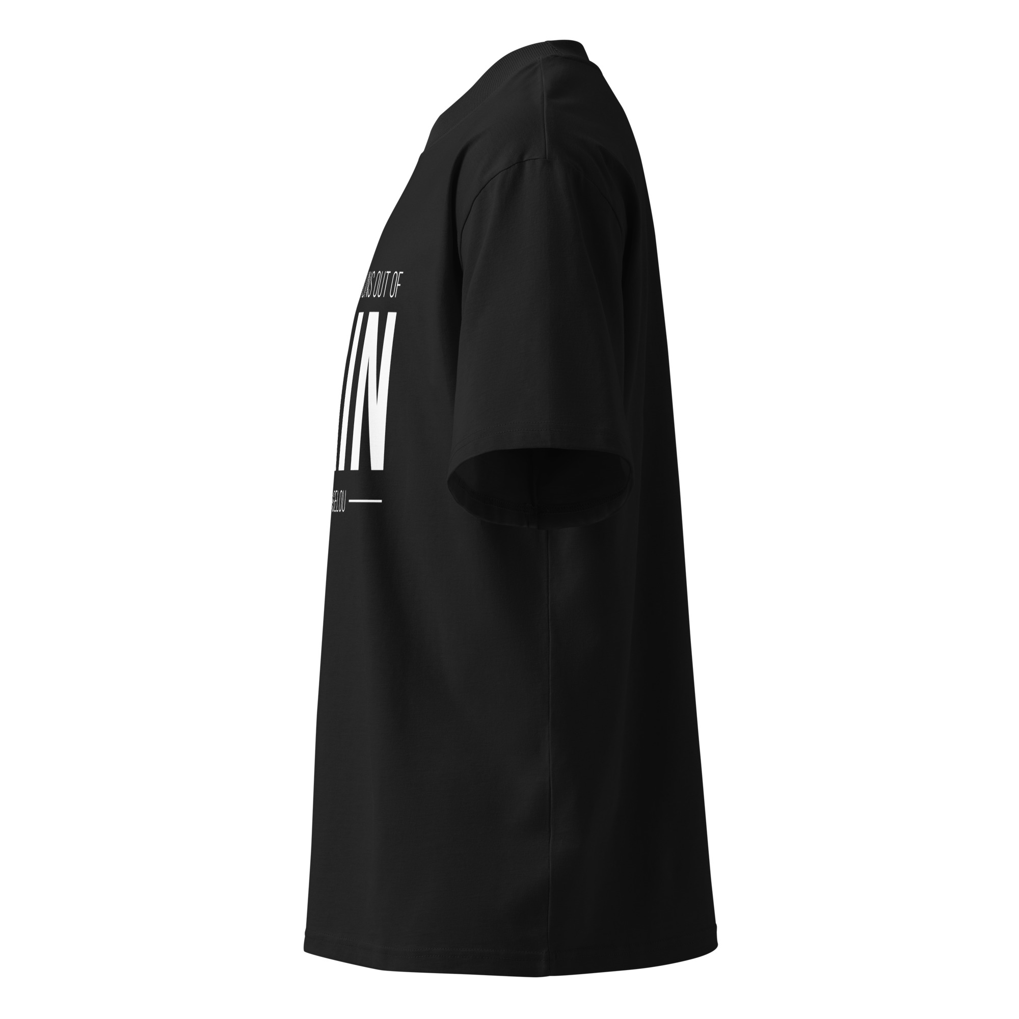 Unisex organic oversized high neck t-shirt - Image 9