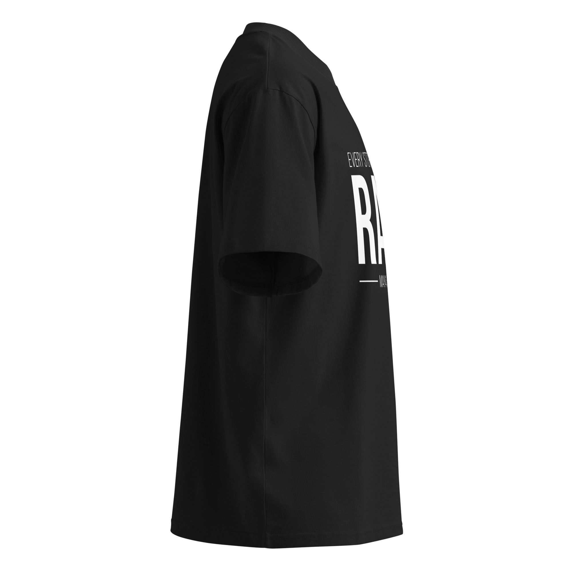 Unisex organic oversized high neck t-shirt - Image 14