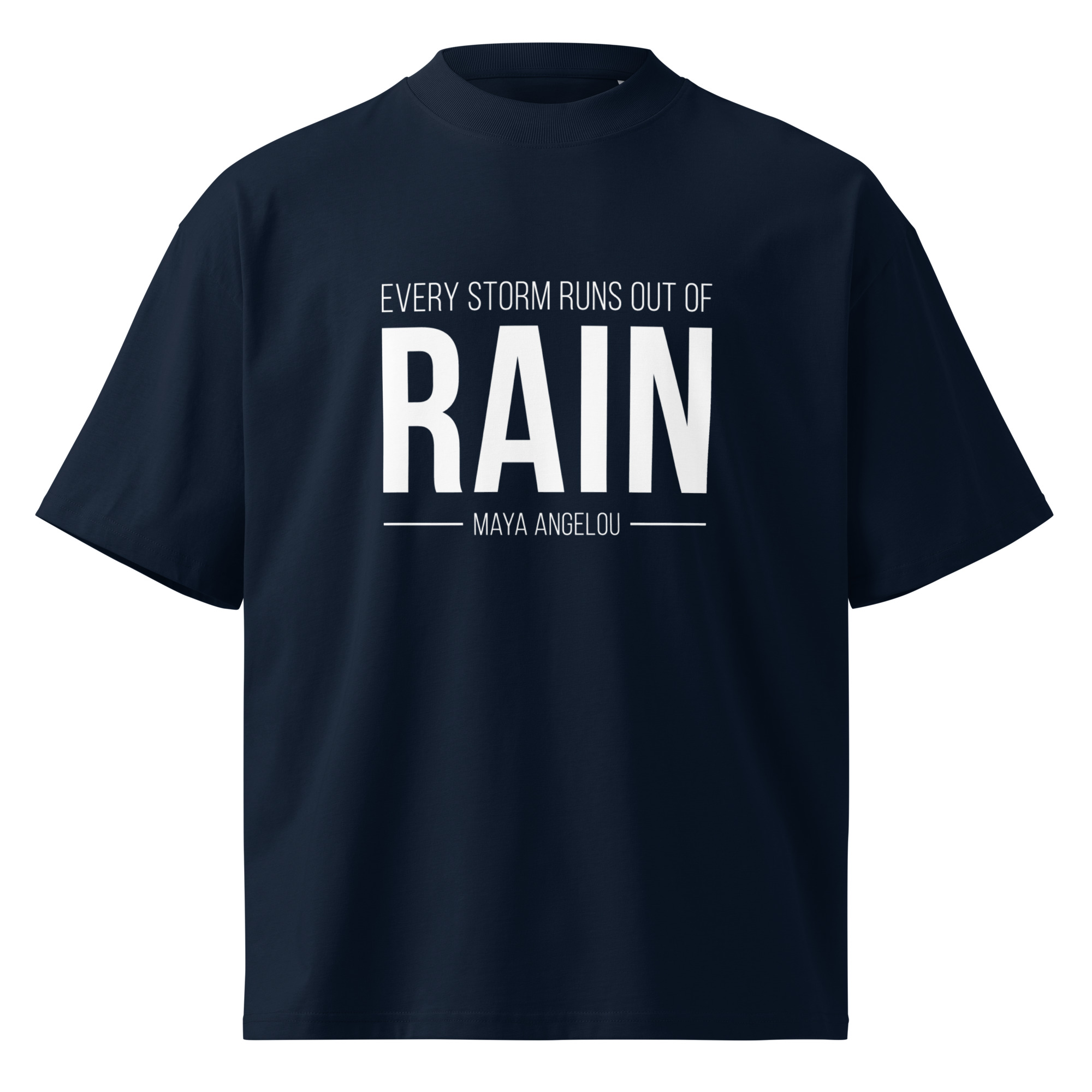 Unisex organic oversized high neck t-shirt - Image 2
