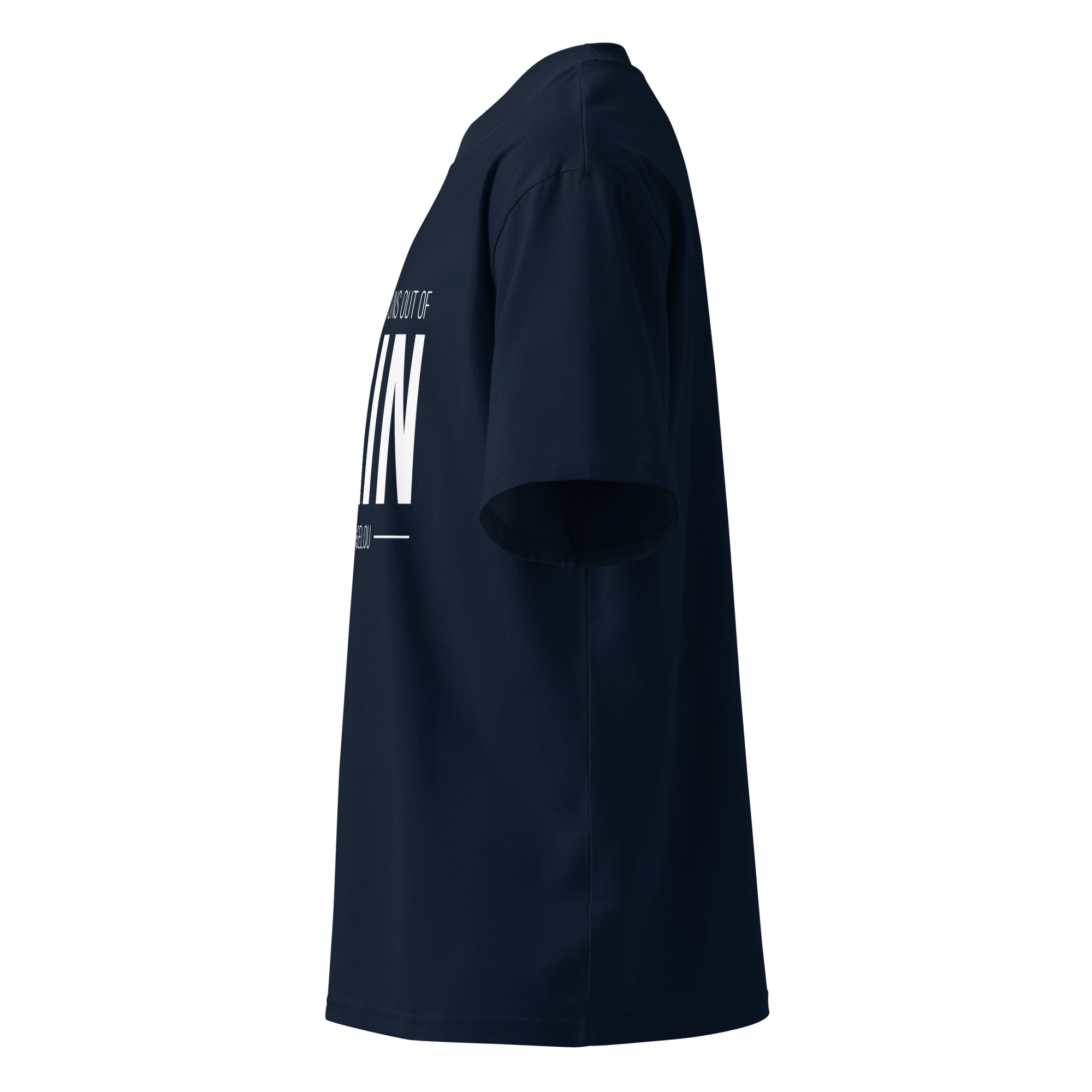 Unisex organic oversized high neck t-shirt - Image 8