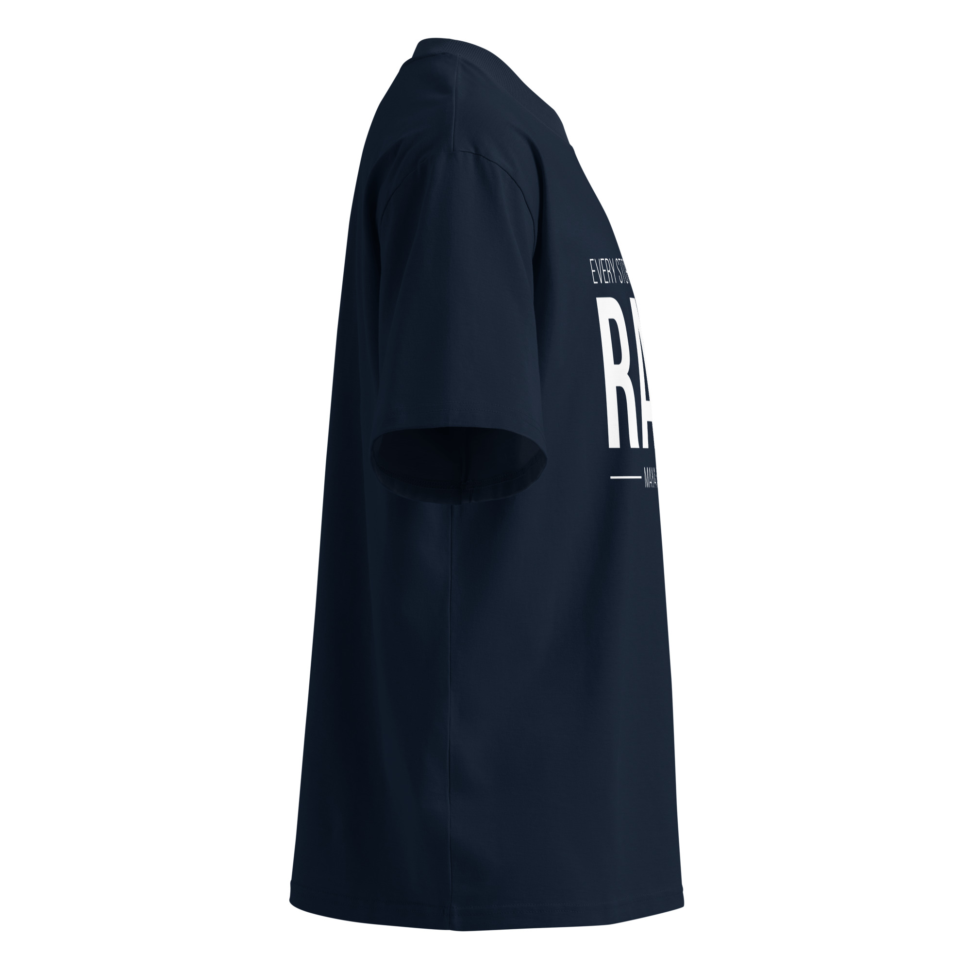 Unisex organic oversized high neck t-shirt - Image 13
