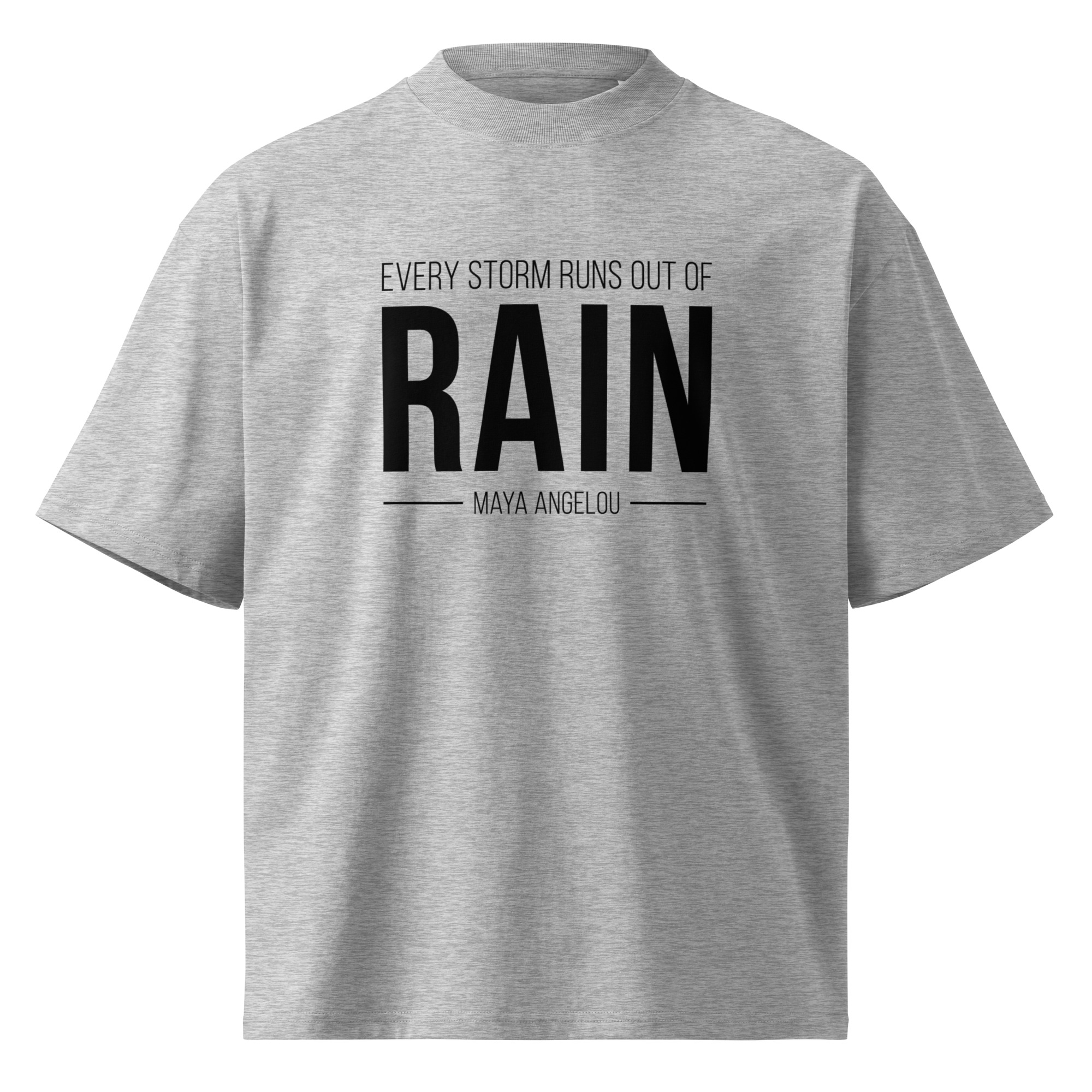 Unisex organic oversized high neck t-shirt - Image 27