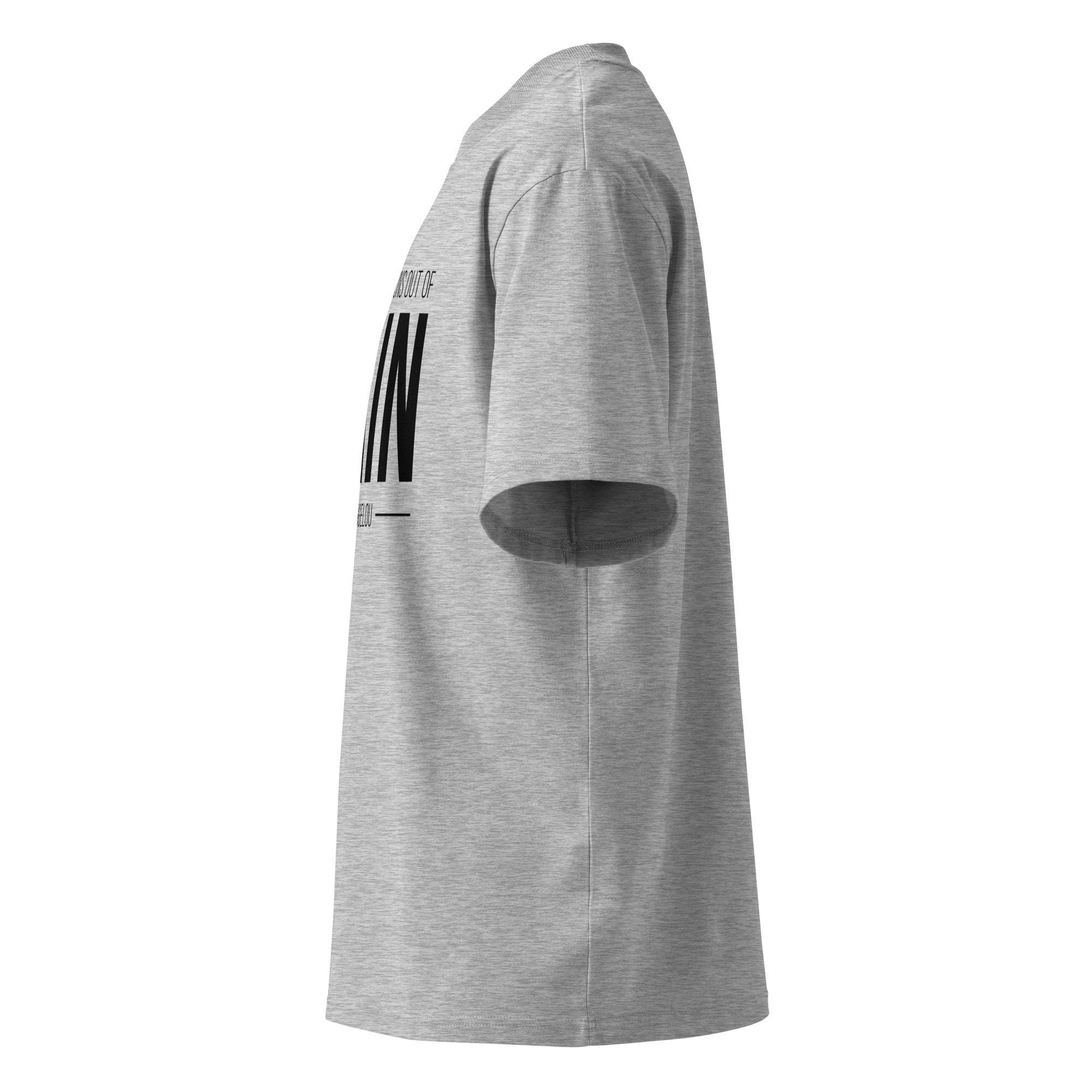 Unisex organic oversized high neck t-shirt - Image 30