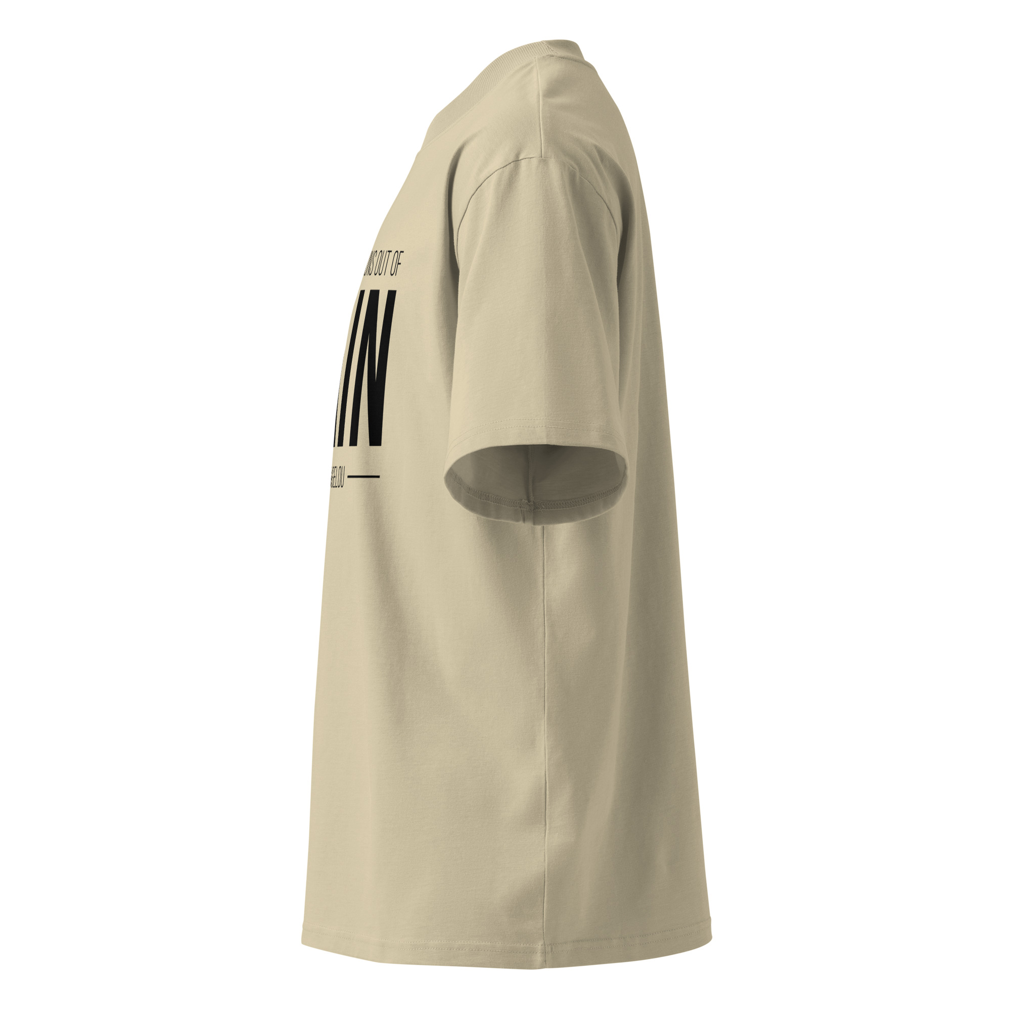 Unisex organic oversized high neck t-shirt - Image 34