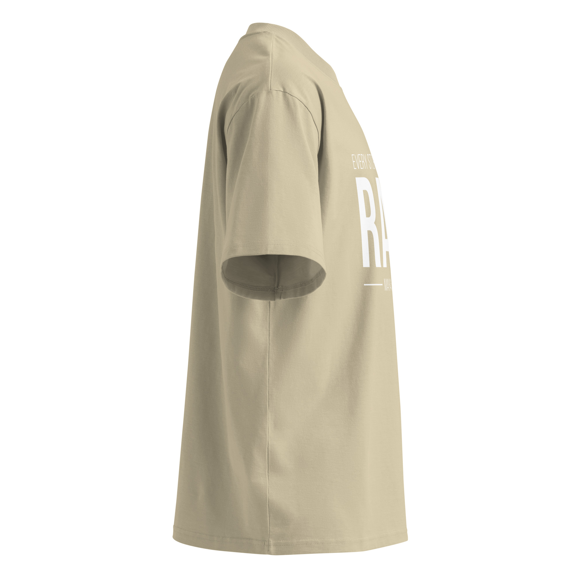 Unisex organic oversized high neck t-shirt - Image 16