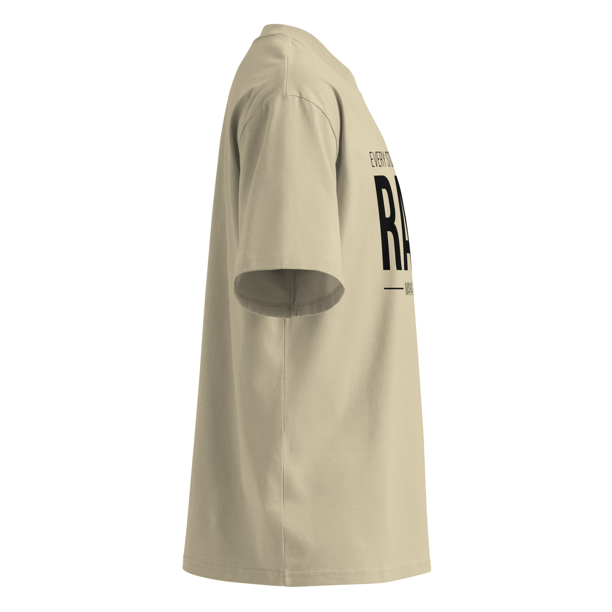 Unisex organic oversized high neck t-shirt - Image 33
