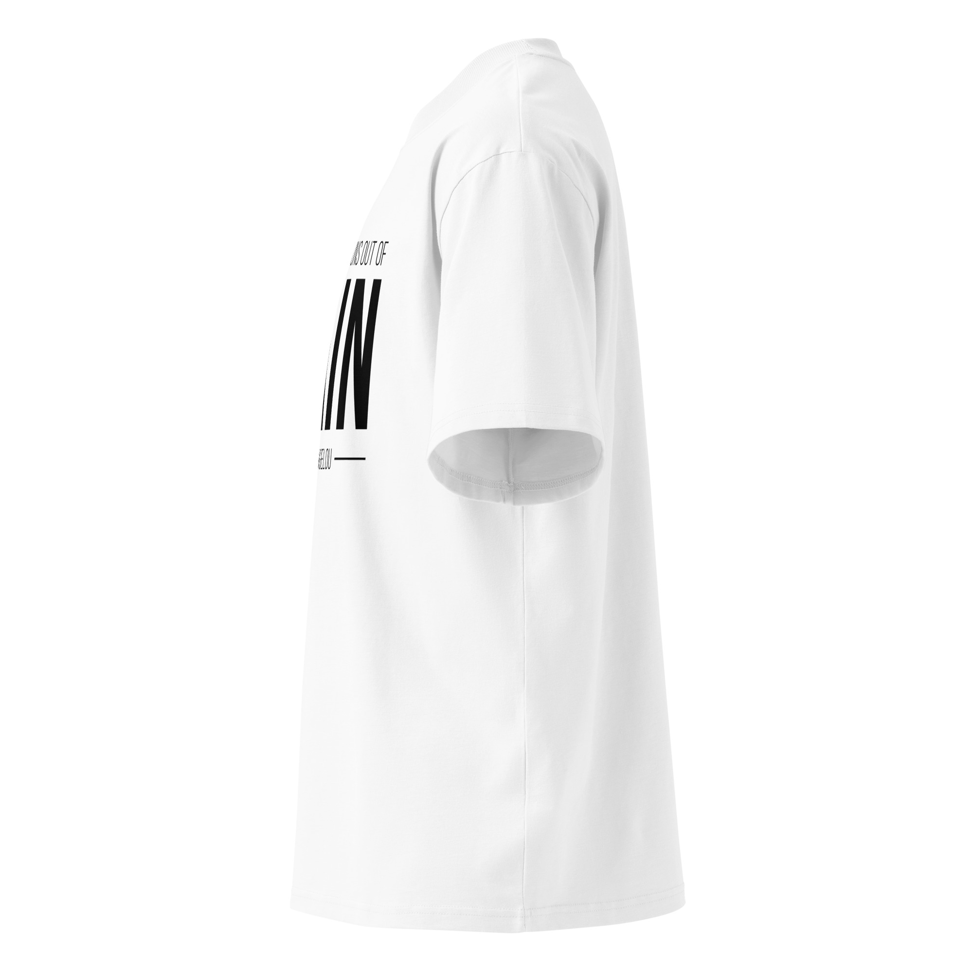 Unisex organic oversized high neck t-shirt - Image 26