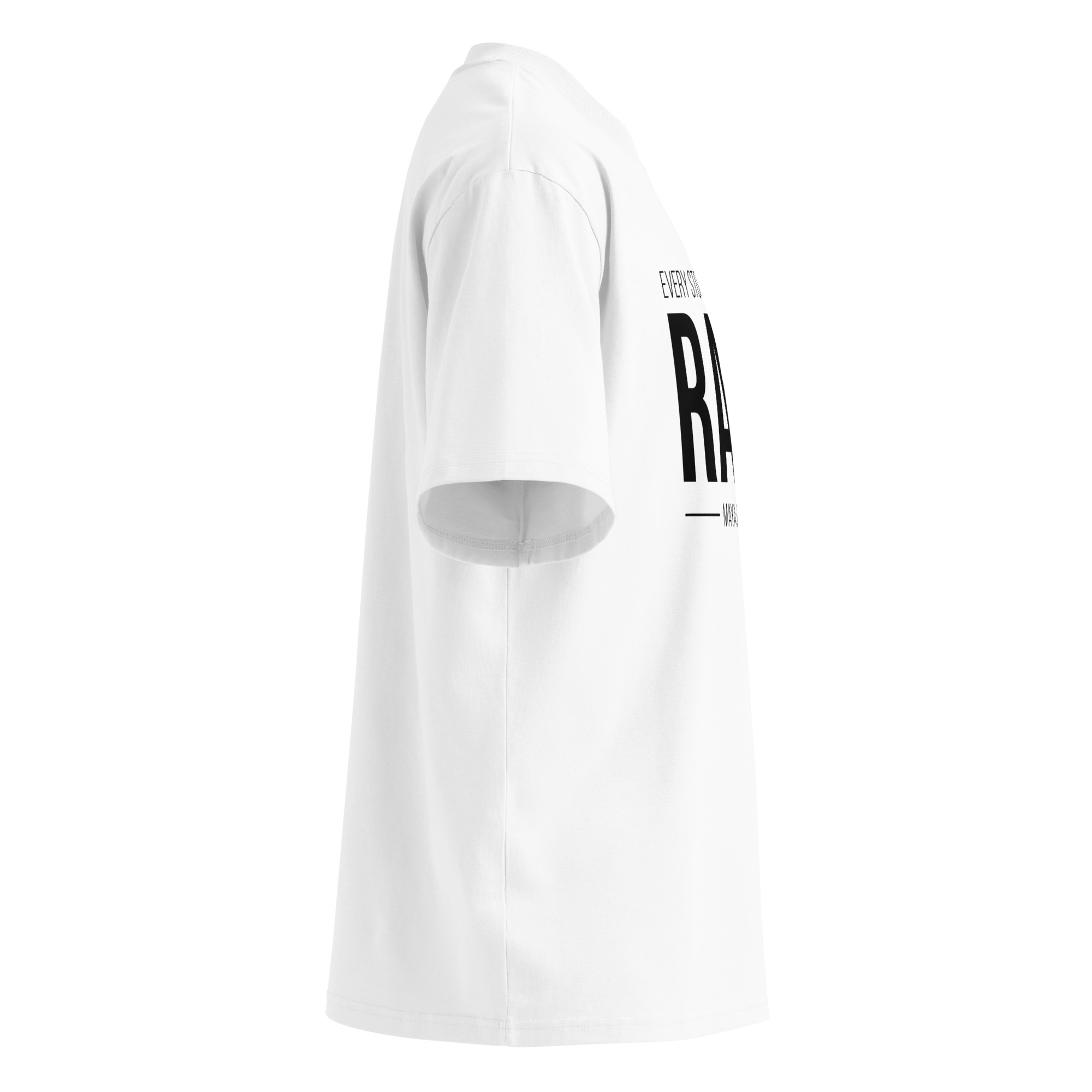 Unisex organic oversized high neck t-shirt - Image 25