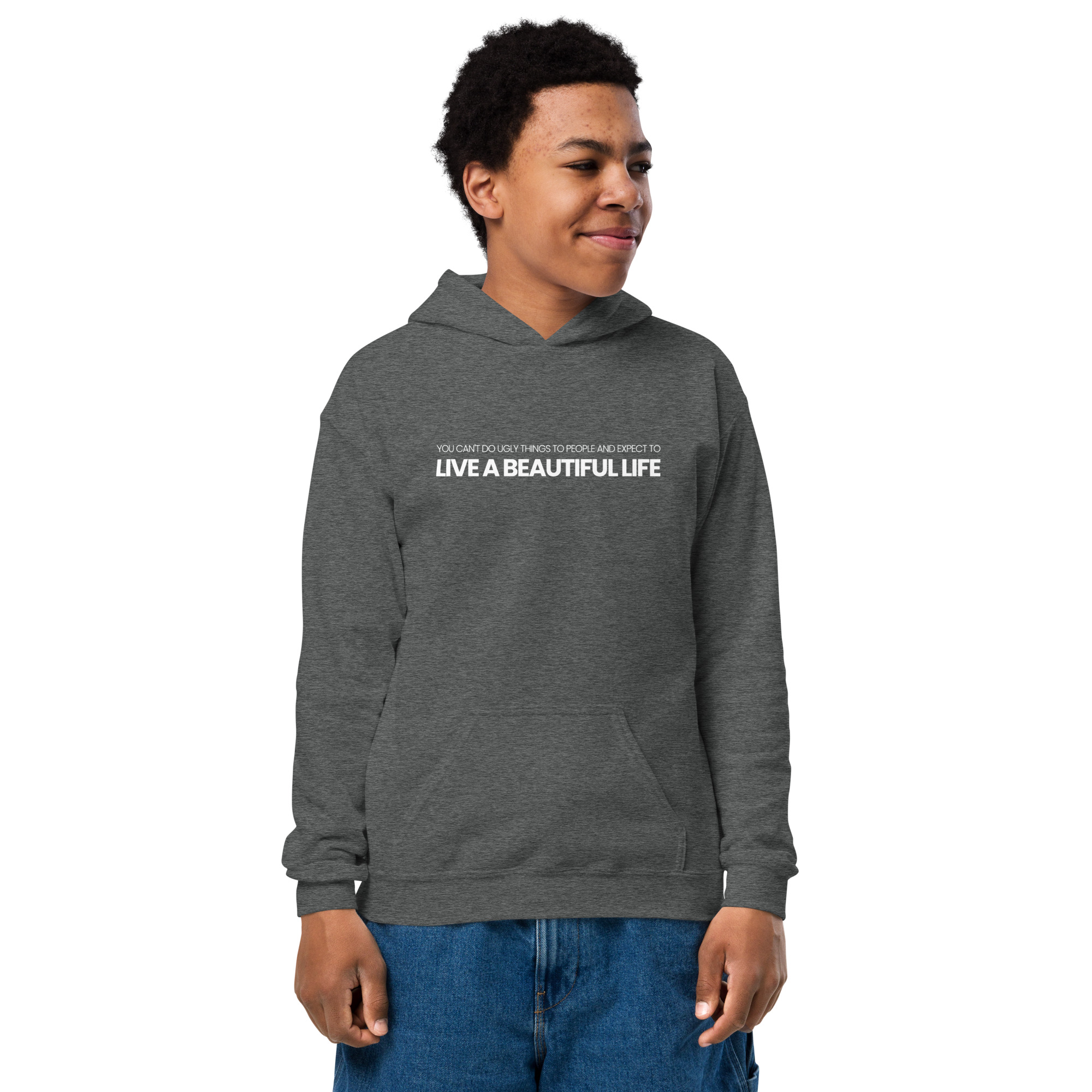 Youth heavy blend hoodie - Image 3