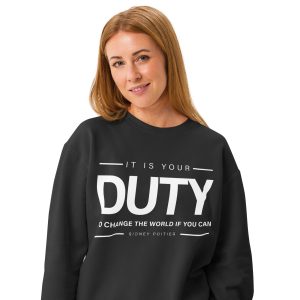 Unisex garment-dyed fleece crewneck sweatshirt