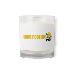 Glass jar soy wax candle