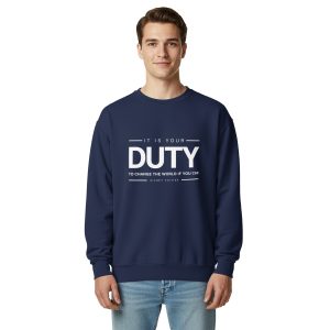 Unisex garment-dyed sweatshirt