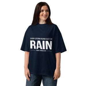 Unisex organic oversized high neck t-shirt